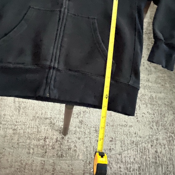 Aritzia Tna Cozy Fleece Boyfriend Zip Up Hoodie in Black Size 2XS - Picture 11 of 14